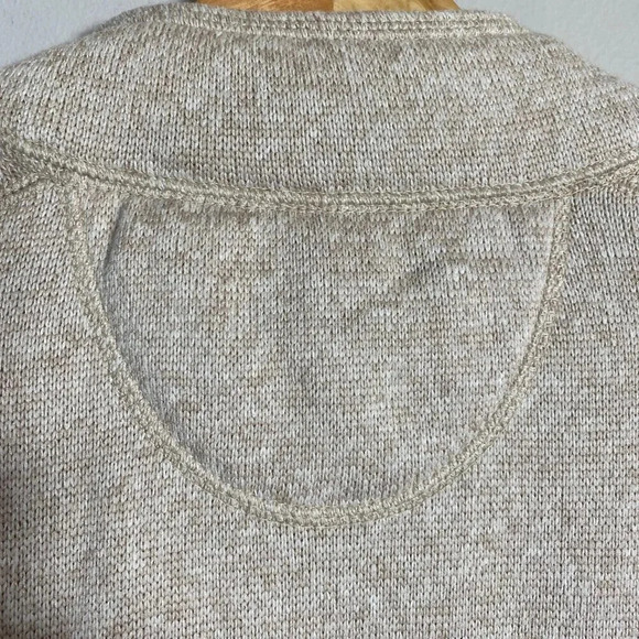 NWOT Woolrich 1/4 Snap Fleece Pullover Sweater Men's XL Cream Long Sleeve Pocket - Picture 11 of 14